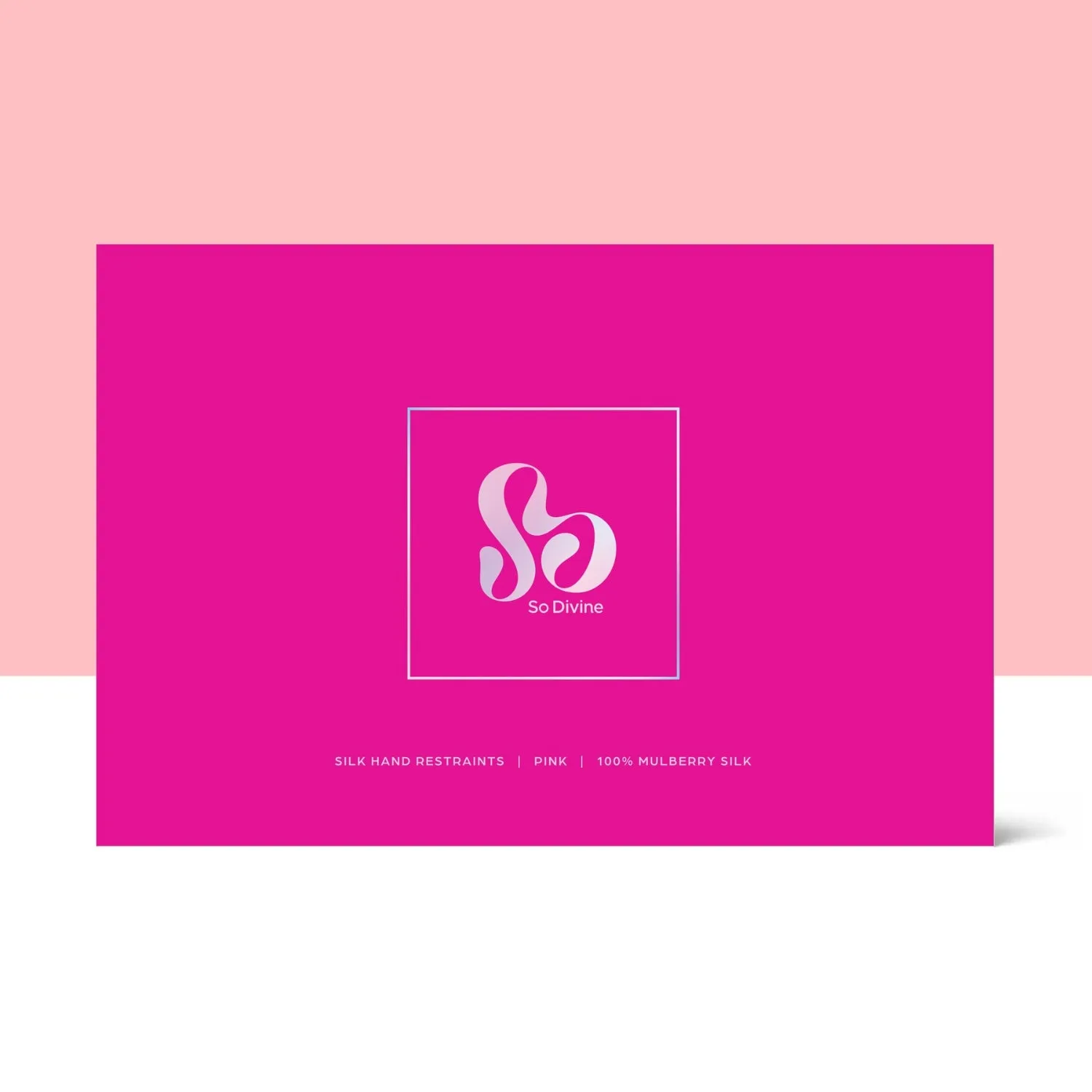 So Divine Silk Clip-on handboeien roze zijde