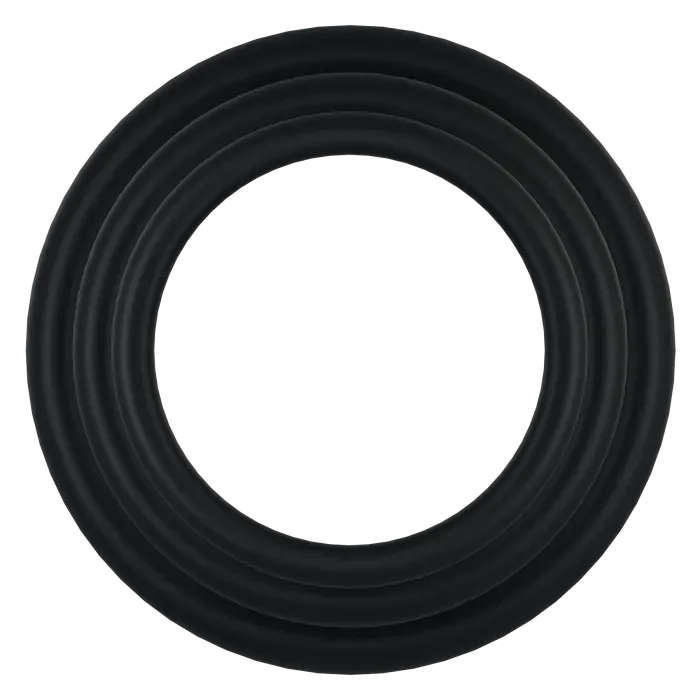 The Classics Rock Solid Tri-Pack cockring zwart 3 stuks