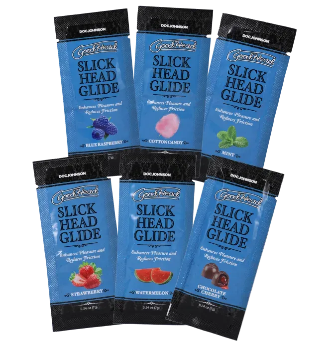 GoodHead Slick Head glijmiddel 6-pack 6 smaken proefset