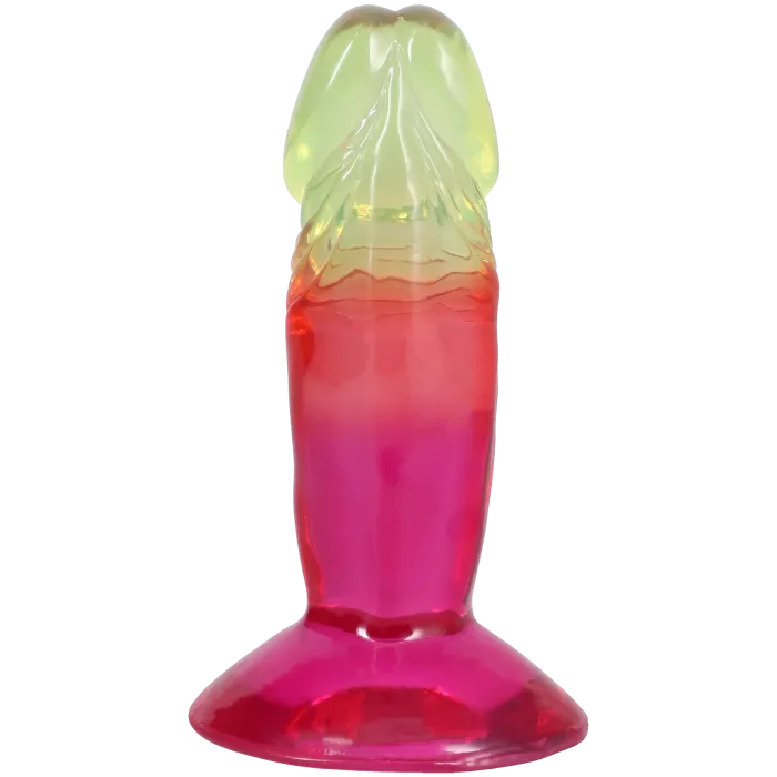 The Classics Crystal Jellies dildo 4,5 inch rainbow
