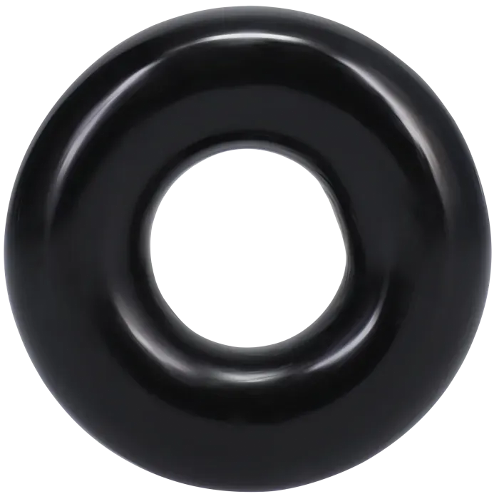 The Classics Rock Solid 2X Donut stretch cockring zwart