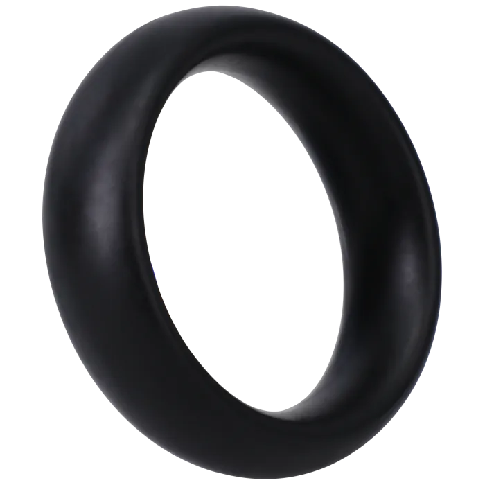 The Classics Rock Solid siliconen cockring Large zwart