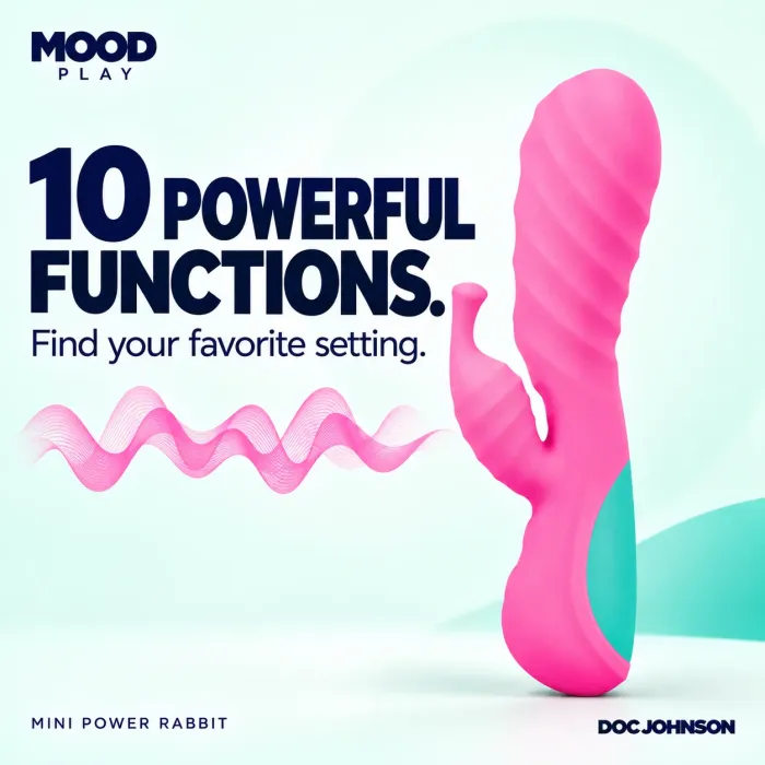The Classics Mood Play Mini Power Rabbit vibrator roze