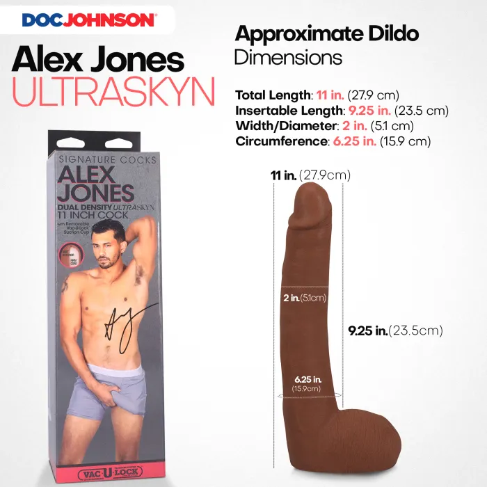 The Classics Signature Cocks Alex Jones dildo 11 inch zuignap