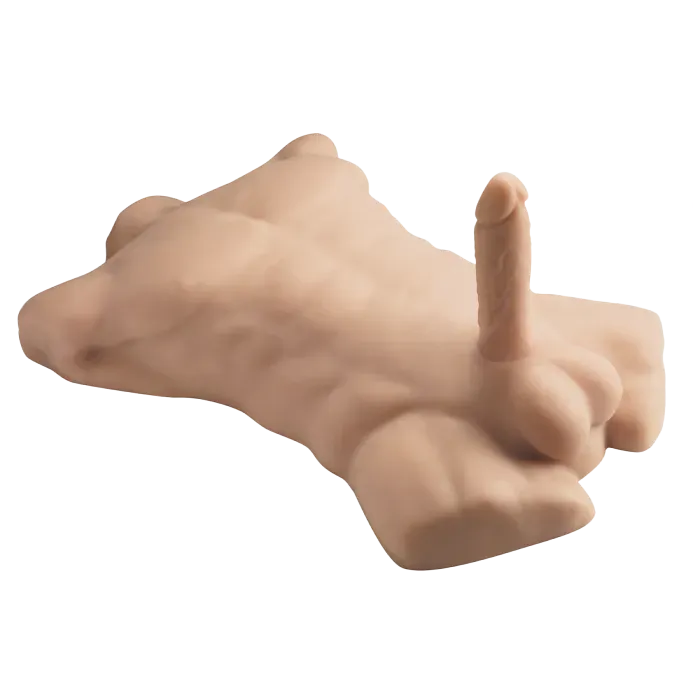 SILEX-D Apollo L torso masturbator 7 inch vanilla siliconen