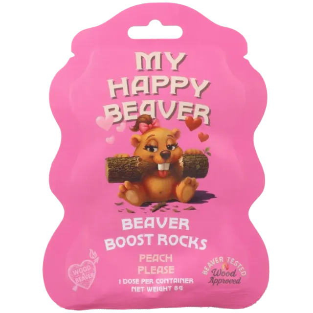 Wood In Beaver Beaver Boost Rocks bruis peach please 1 stuk