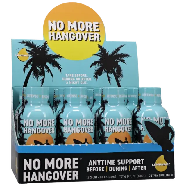 No More Hangover Lemonade shot 12 pack 60ml