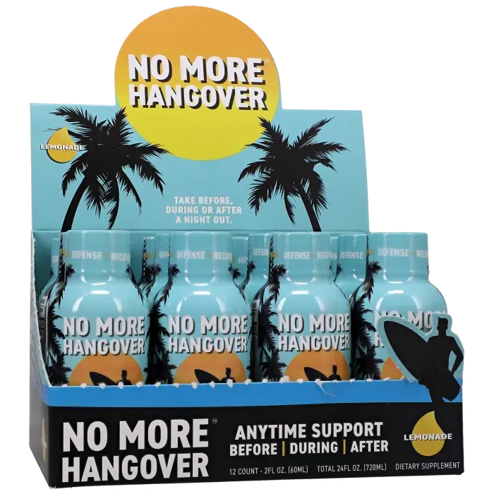 No More Hangover Lemonade shot 12 pack 60ml
