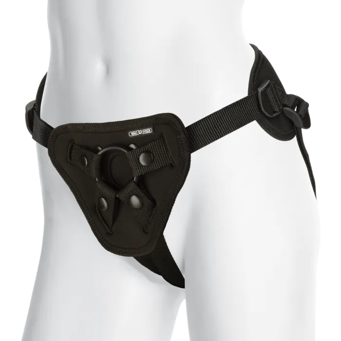 The Classics Vac-U-Lock Supreme Harnas met plug zwart