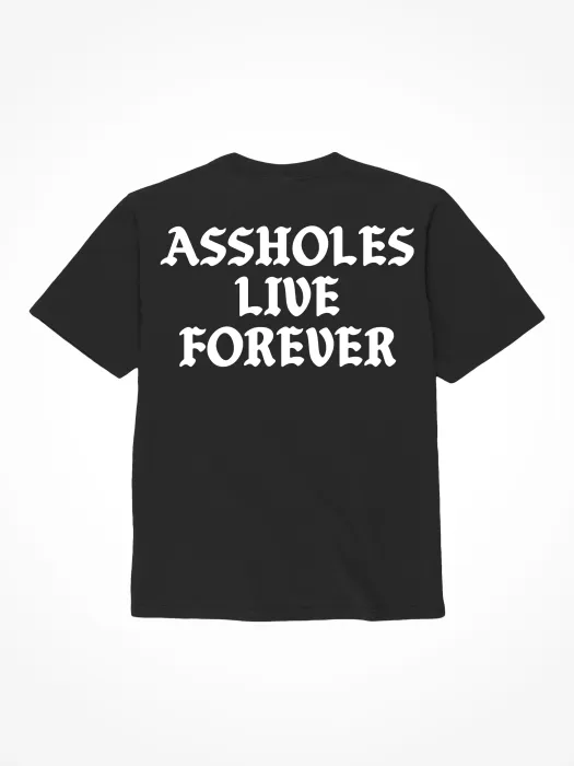 The Classics Assholes Live Forever T-shirt Small zwart katoen