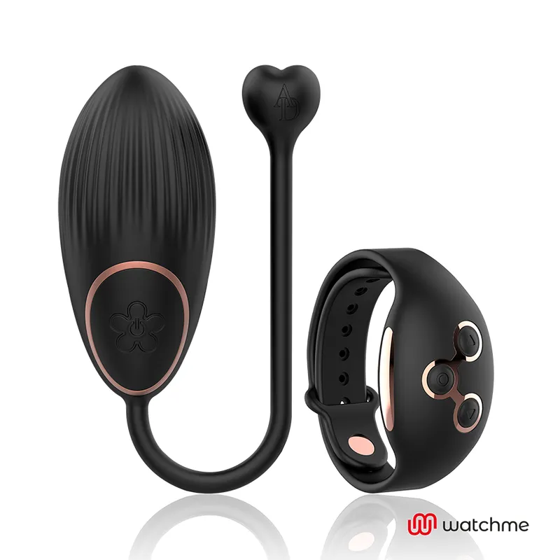 Anne's Desire WatchMe vibratie-ei zwart-goud met afstandsbed.