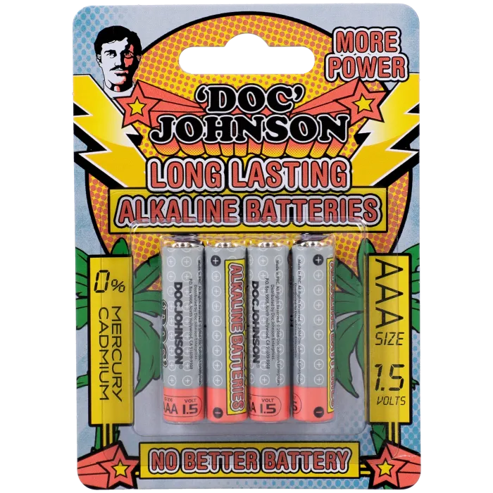 Doc Johnson alkaline batterijen AAA 4 stuks