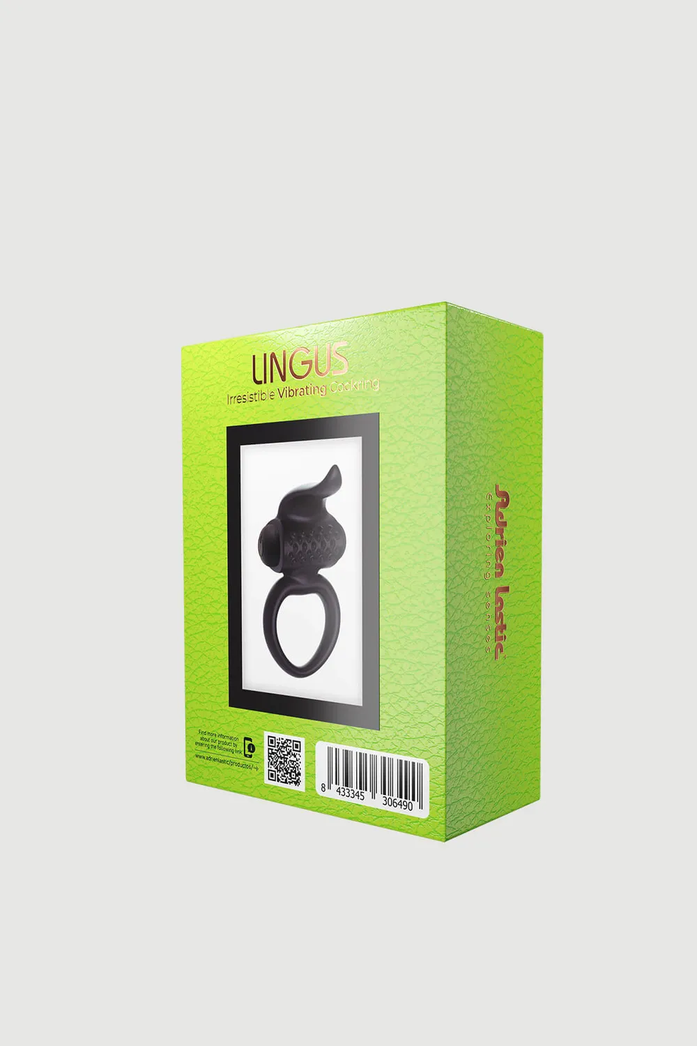 Adrien Lastic Lingus Black penisring vibrerend tong