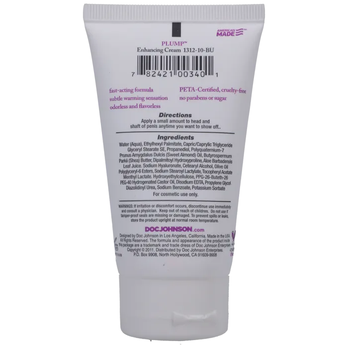 The Classics Intimate Enhancements Plump peniscreme 56g geurloos