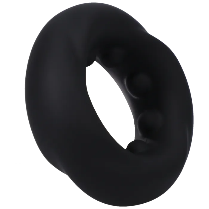 The Classics Rock Solid Twist cockring 27mm Siliconen Zwart