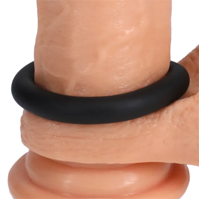 The Classics Rock Solid Silicone Gasket Large cockring siliconen zwart
