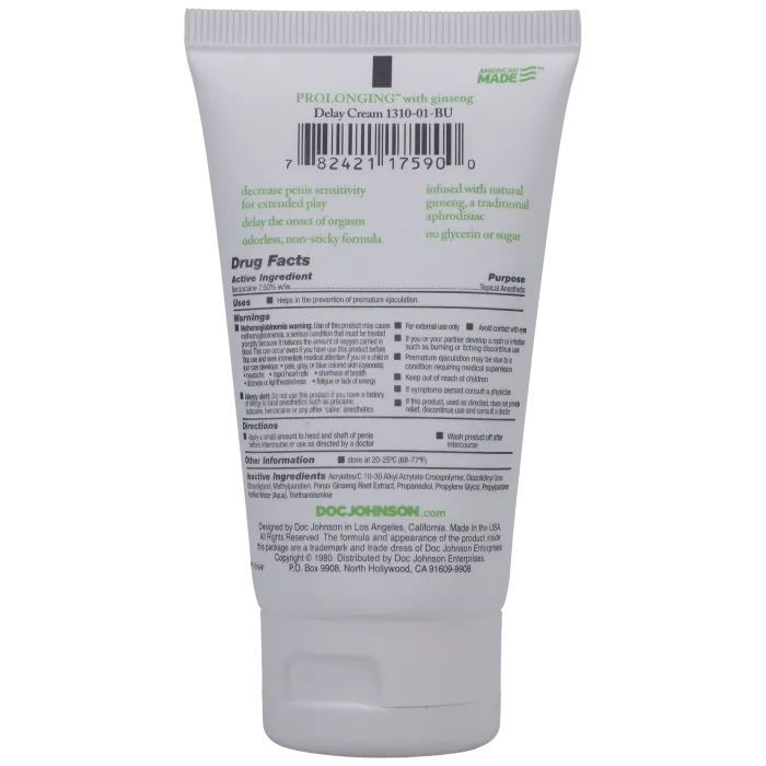 Intimate Enhancements Prolonging Ginseng vertragingscrème 56g