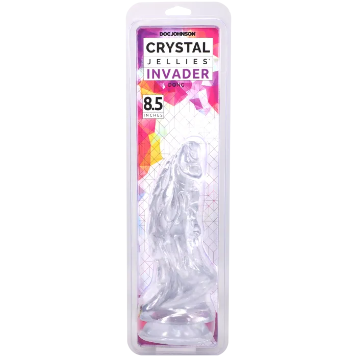 The Classics Crystal Jellies Invader dildo transparant zuignap
