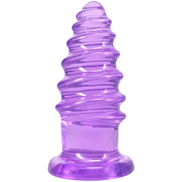 The Classics Crystal Jellies Anal Twist anale dildo 7 inch clear