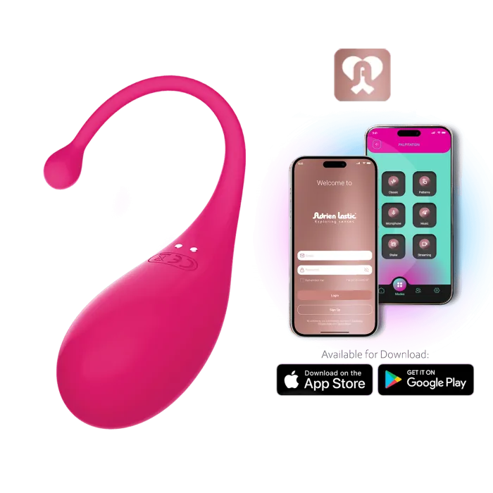 Adrien Lastic Palpitation trilei met app fuchsia siliconen