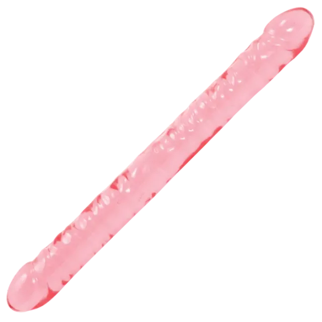 Crystal Jellies 18 Inch Double Dong dubbele dildo roze