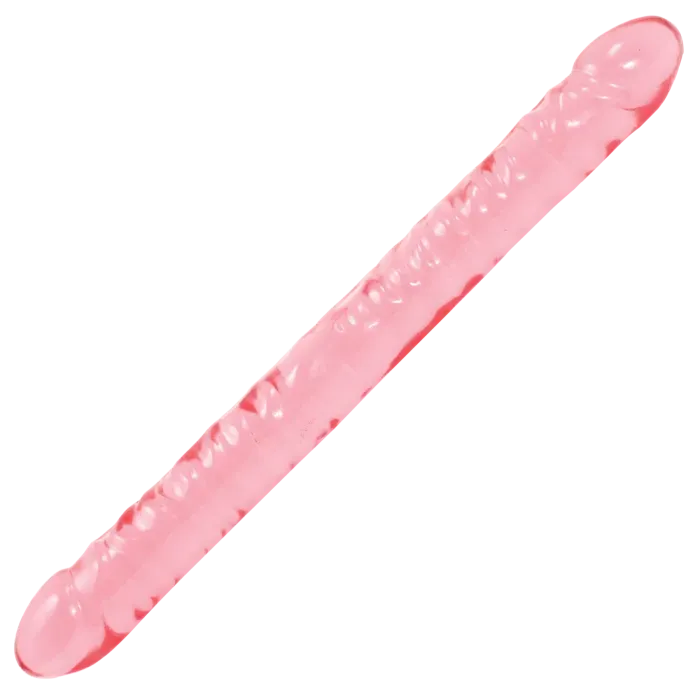 Crystal Jellies 18 Inch Double Dong dubbele dildo roze