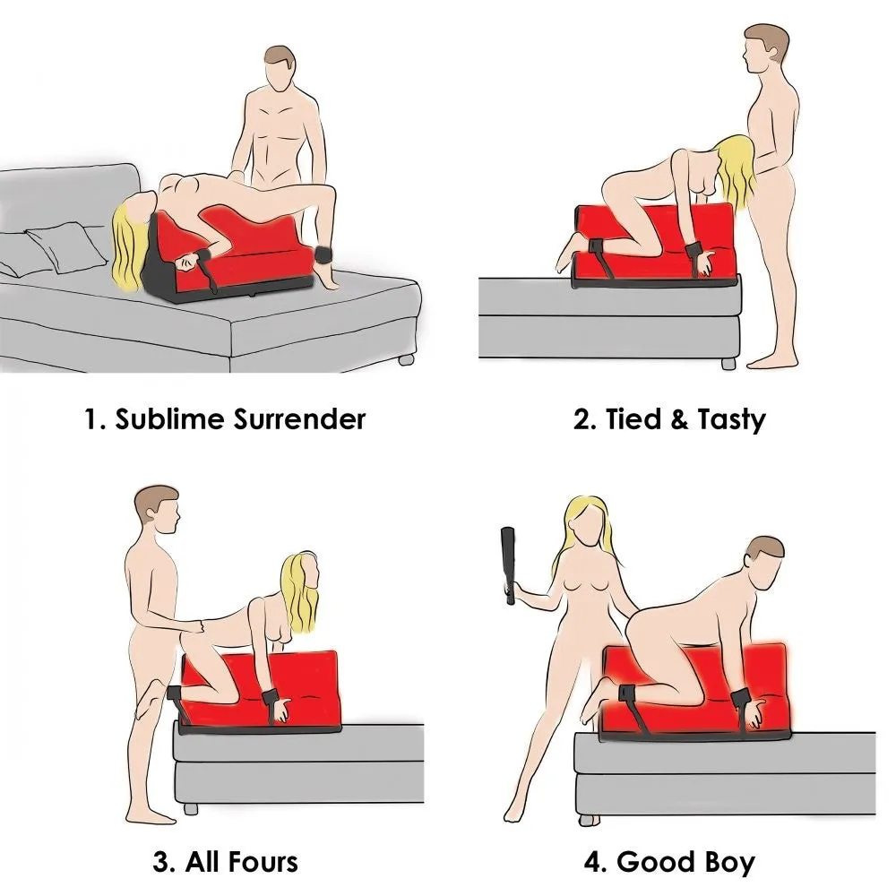 Bedroom Bliss Lover's Bondage Bench bank rood foam