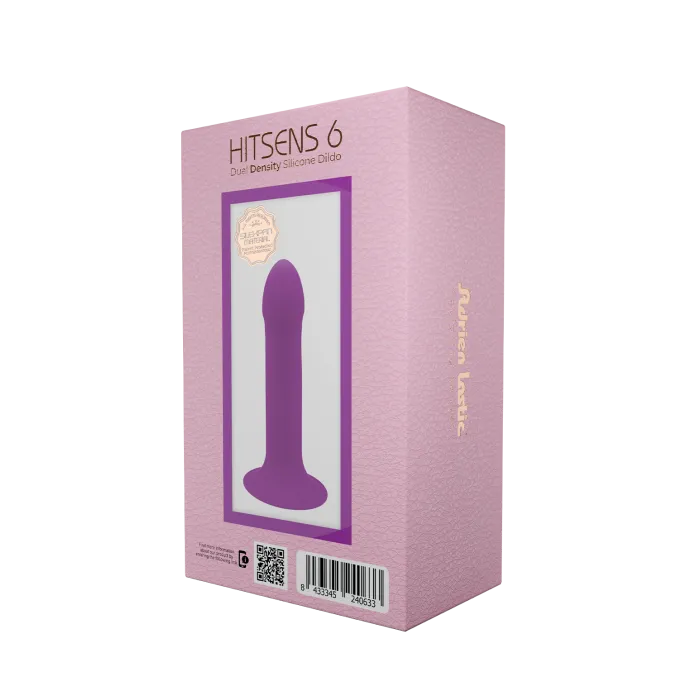 Adrien Lastic Hitsens 6 siliconen dildo paars thermoreactief