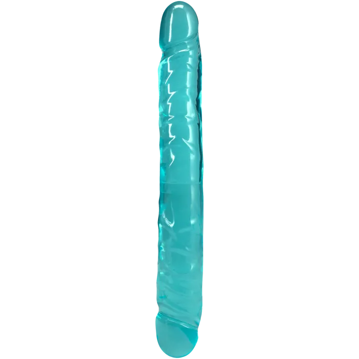 Crystal Jellies Jr Double Dong dildo 30 cm roze flexibel