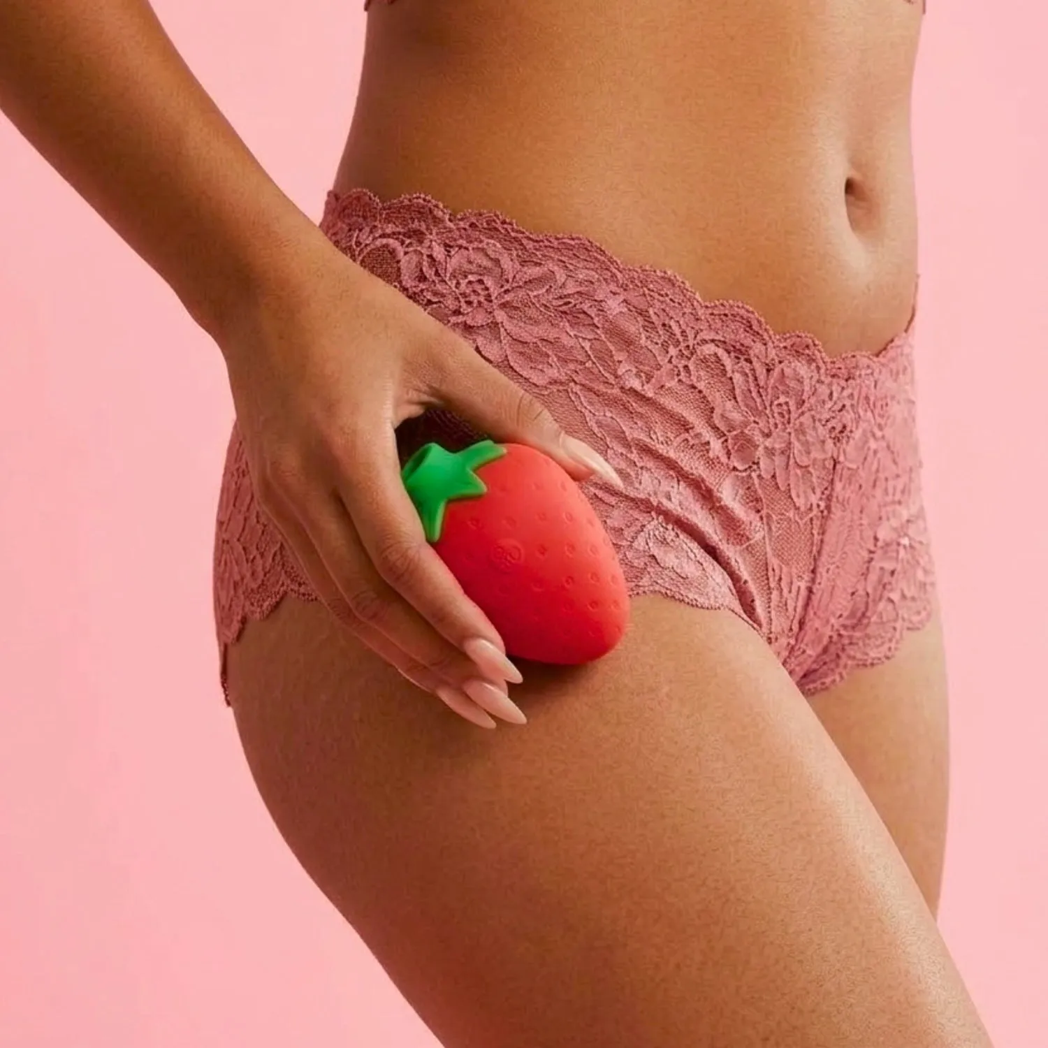 So Divine Strawgasm aardbei luchtdruk vibrator