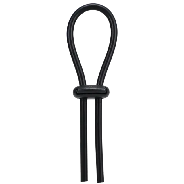 The Classics ROCK SOLID Penisring Lasso Double Lock zwart verstelbaar
