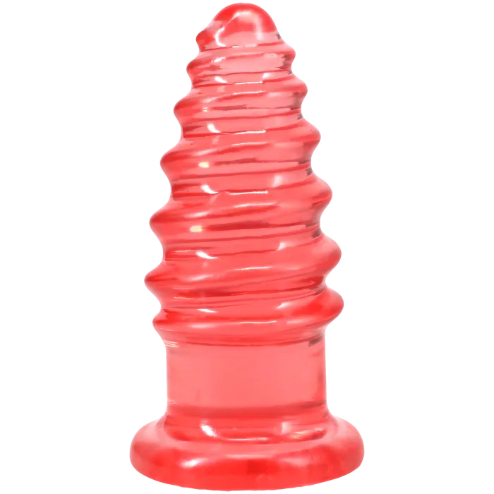 The Classics Crystal Jellies Anal Twist anale dildo Clear geribbeld
