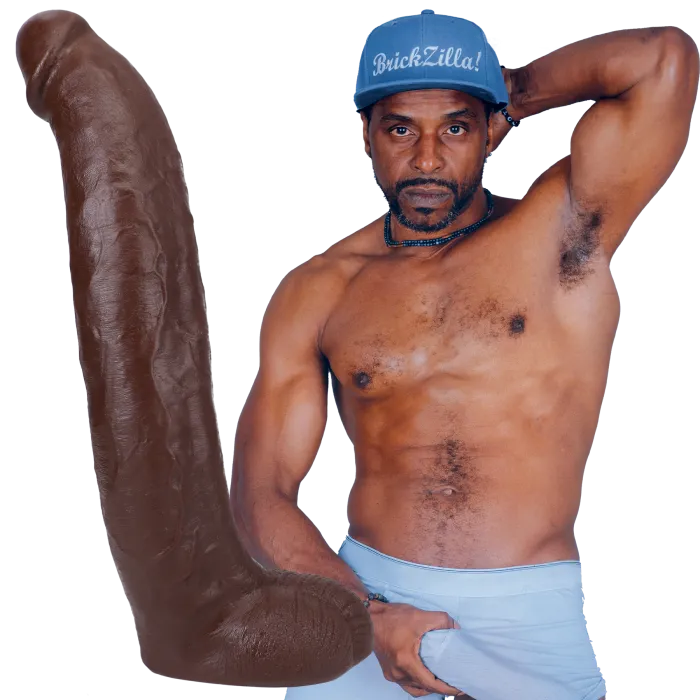 The Classics Brickzilla 13 inch ULTRASKYN dildo met zuignap