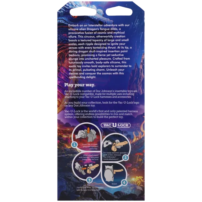 The Classics Fantasy Dragon's Tongue dildo multi silicone