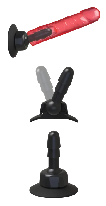 The Classics Vac-U-Lock 360 zuignap zwart swivel plug