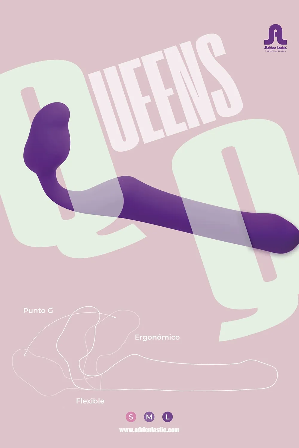 Adrien Lastic Queens strapless strap-on dildo siliconen