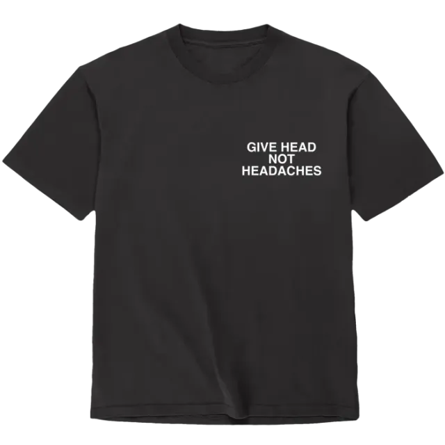The Classics Assholes Live Forever Give Head Not Headaches T-shirt S zwart