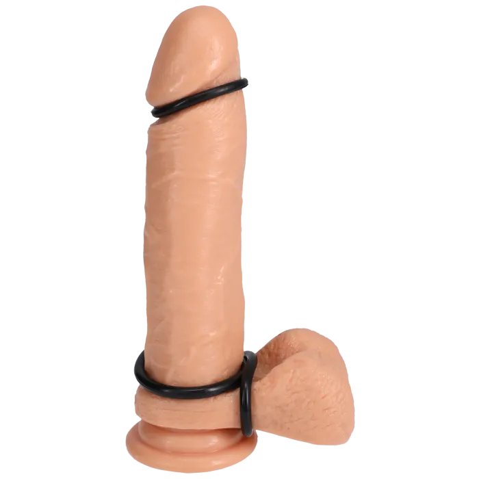 The Classics Rock Solid Tri-Pack cockring zwart 3 stuks