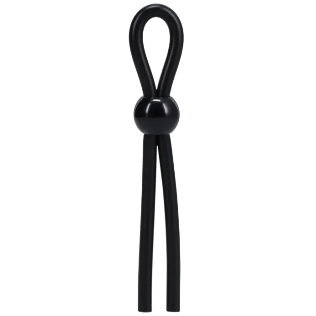 ROCK SOLID Lasso Single Lock Penisring Zwart verstelbaar