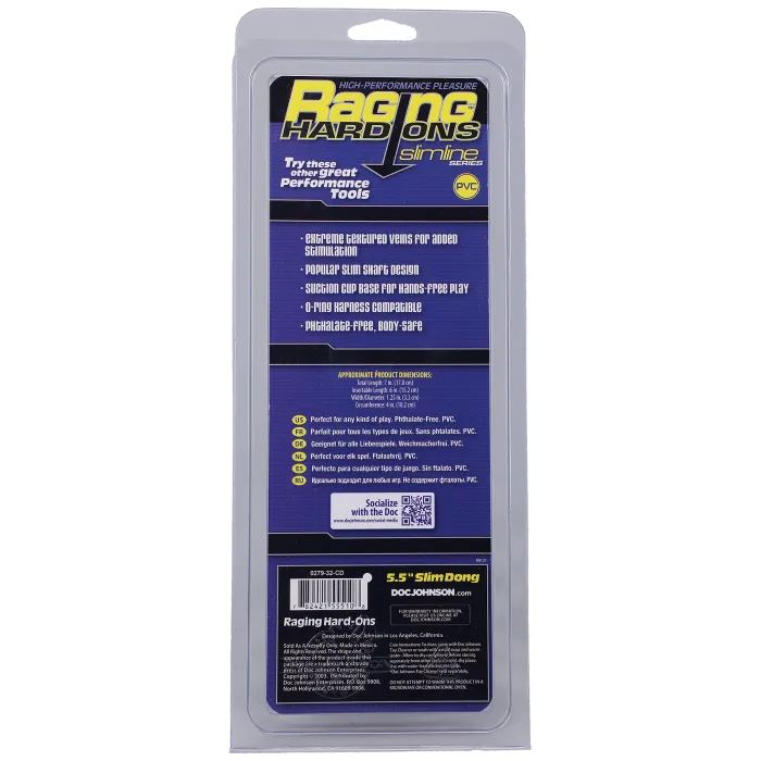 The Classics Raging Hard-Ons Slimline dildo 5,5 inch