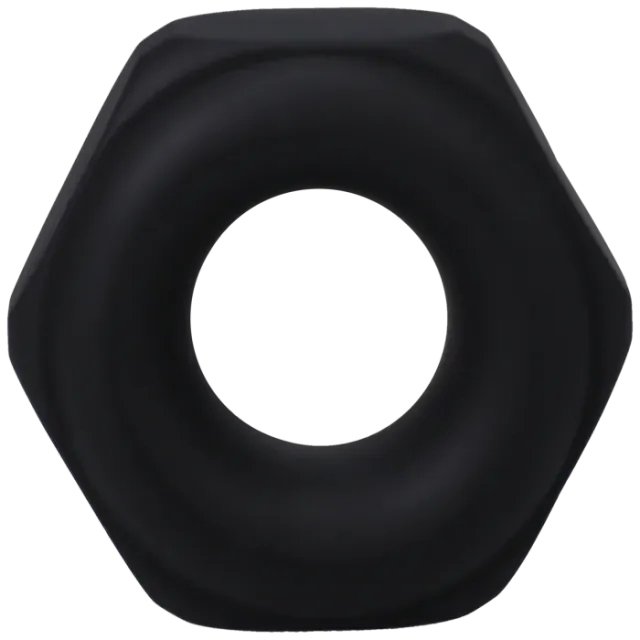 The Classics Rock Solid The Nutt cockring zwart siliconen