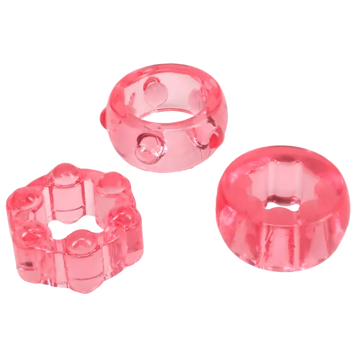 The Classics Crystal Jellies penisringen set clear 3 stuks