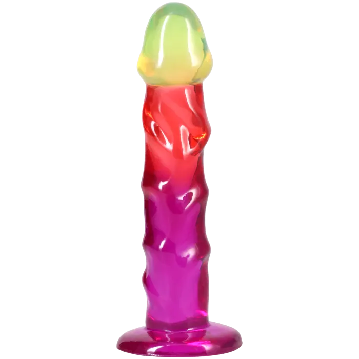 The Classics Crystal Jellies 7.5 Inch Dong dildo rainbow zacht