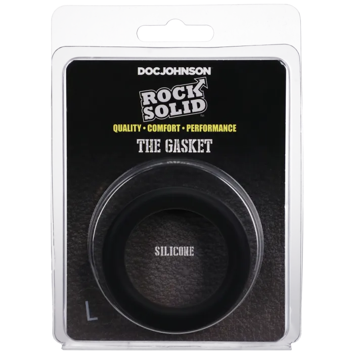 The Classics Rock Solid Silicone Gasket Large cockring siliconen zwart