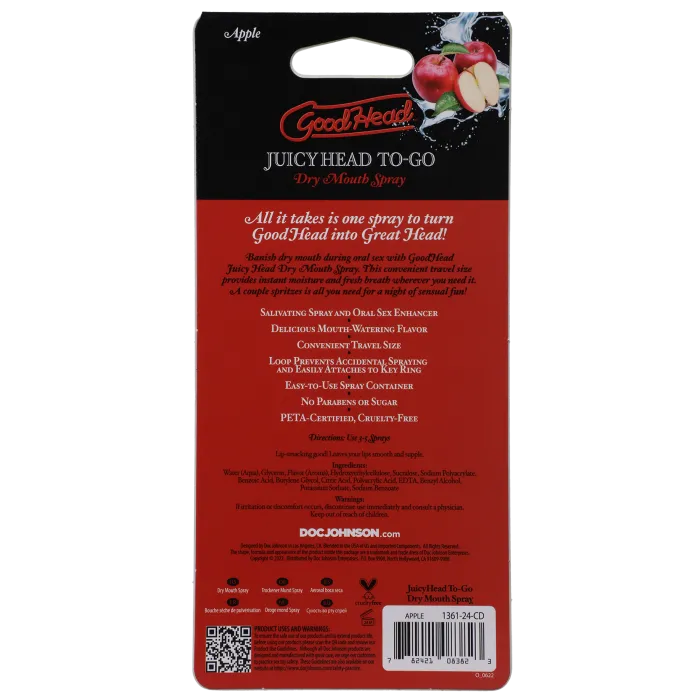 GoodHead Juicy Head spray appel 9 ml droge mond
