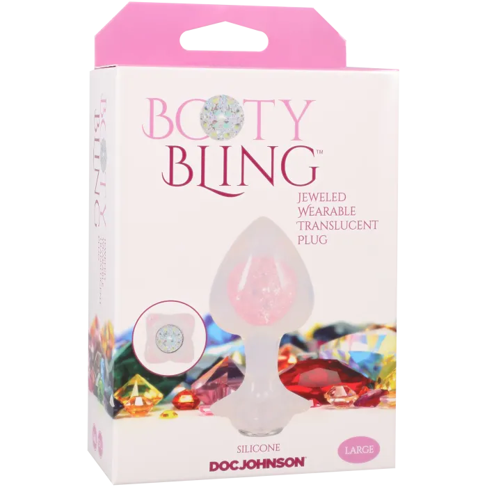 The Classics Booty Bling Large buttplug translucide silicone