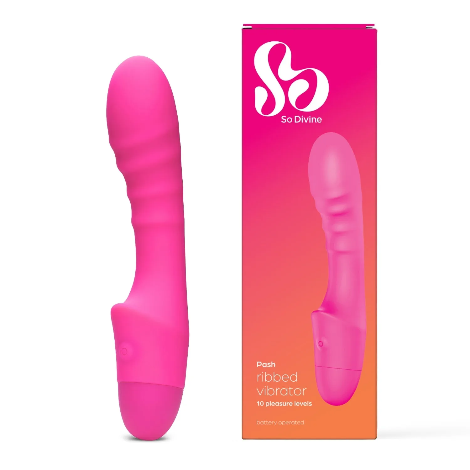 So Divine Pash Ribbed G-spot vibrator 10 standen