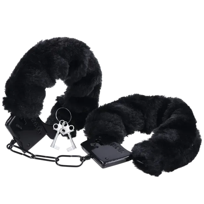 The Classics Merci Fluff Cuffs handboeien zwart bont