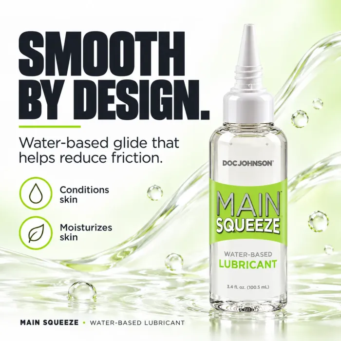 Main Squeeze glijmiddel op waterbasis 100 ml zonder parfum