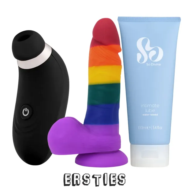 So Divine x Ersties Sex Toy Bundel Dildo Zuiger Glijmiddel